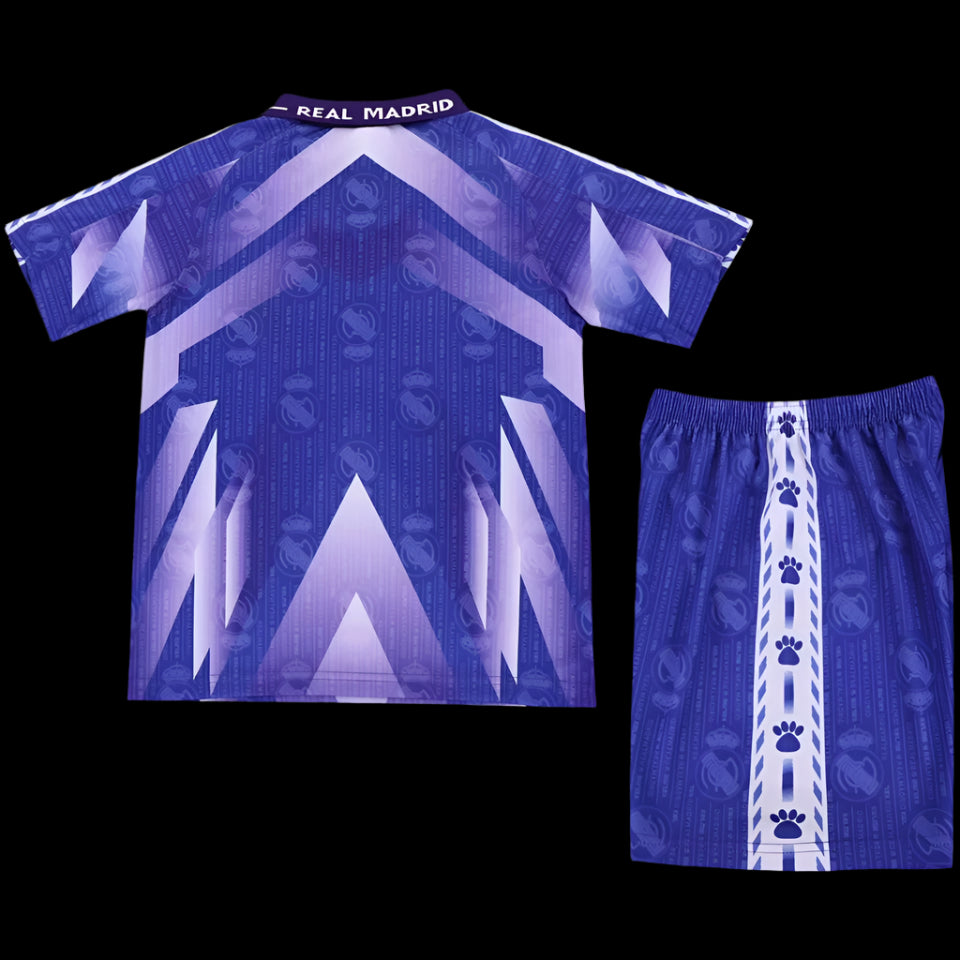 Real Madrid 1996/97 Away Blue Retro (KIDS)