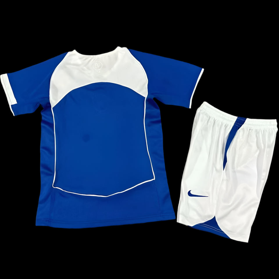 Brazil 2004 Away Blue Retro (KIDS)