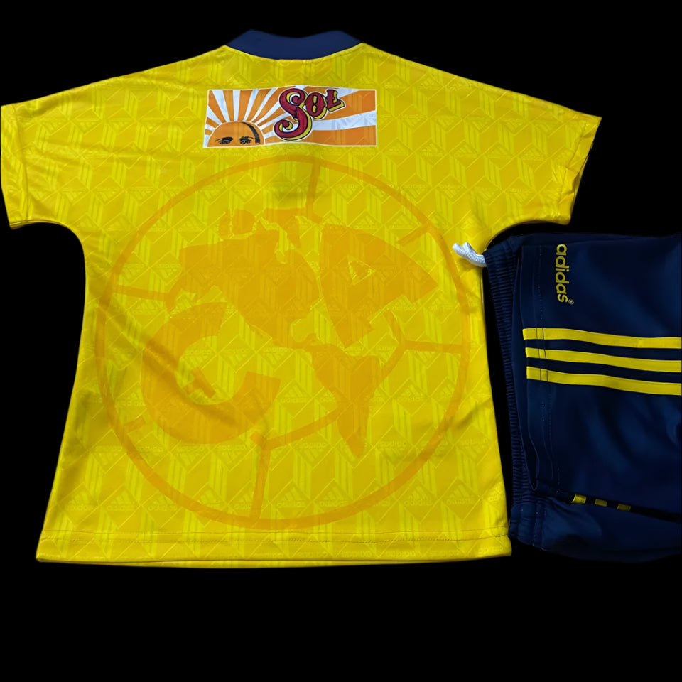 Club America 1998/99 Home Yellow Retro (KIDS)