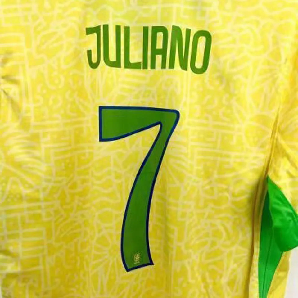 Brazil 24/25 Home Yellow Player Version (KIDS)