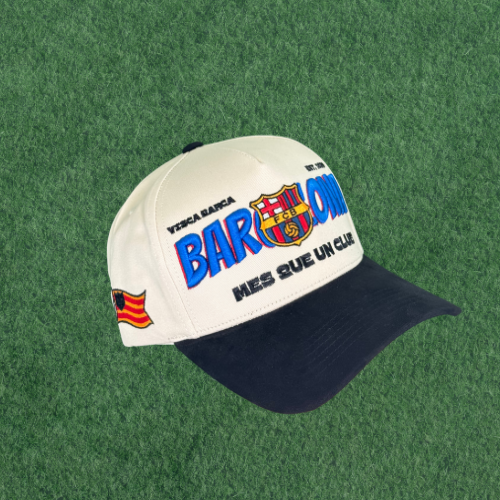 Barcelona Retro Creme Hat