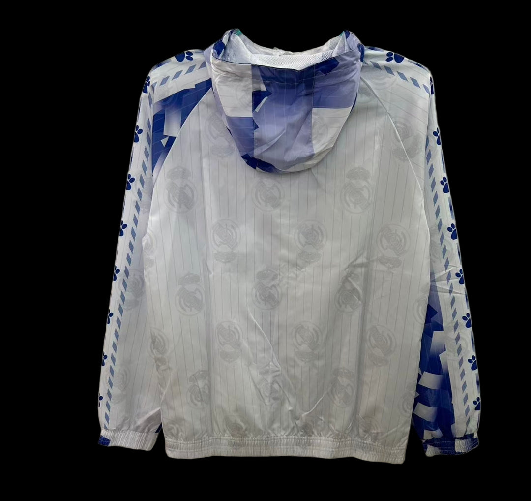 Real Madrid Vintage White Windbreaker