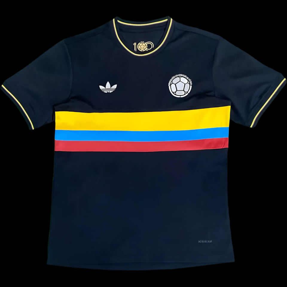Colombia 2025 Black 100th Anniversary Jersey