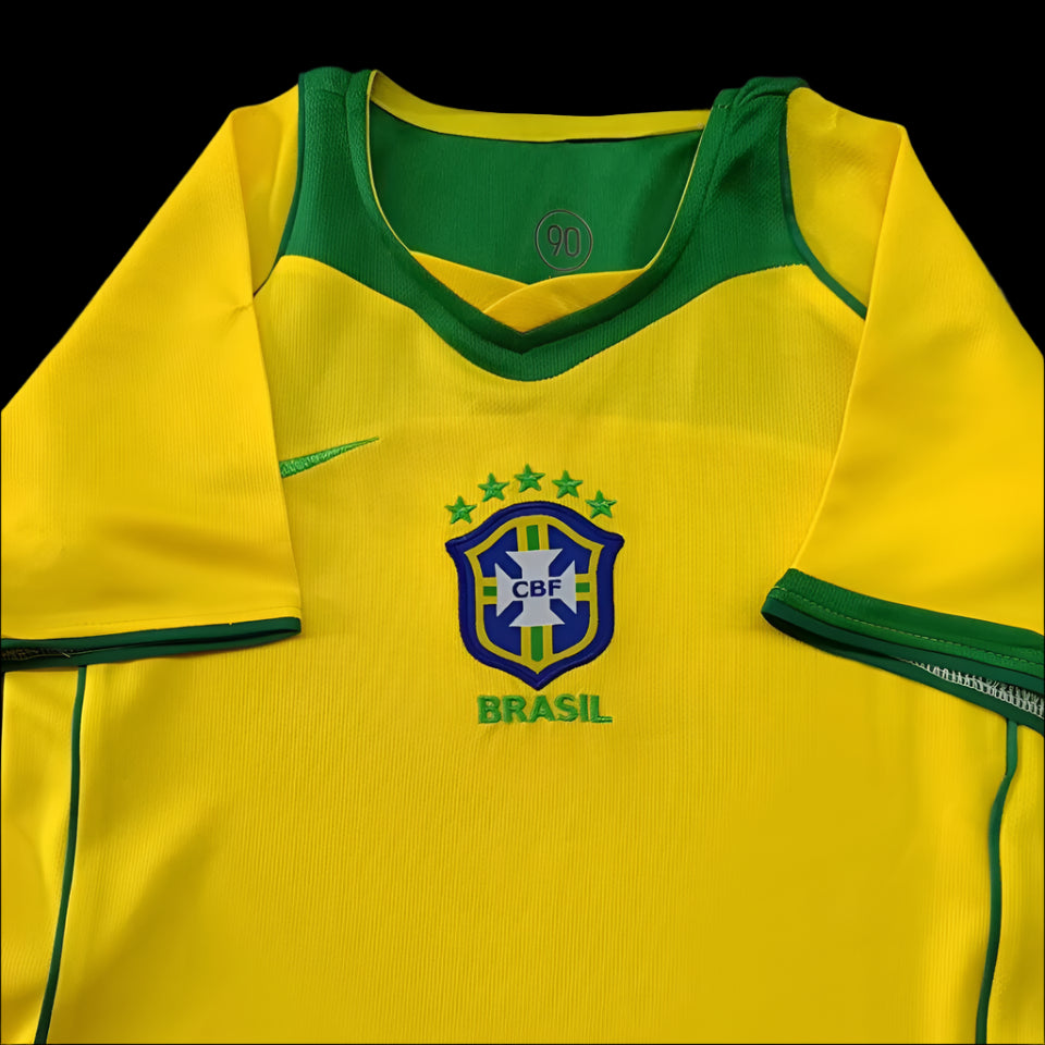 Brazil 2004 Home Yellow Retro (KIDS)