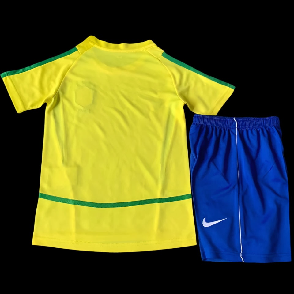 Brazil 2002 Home Yellow Retro (KIDS)