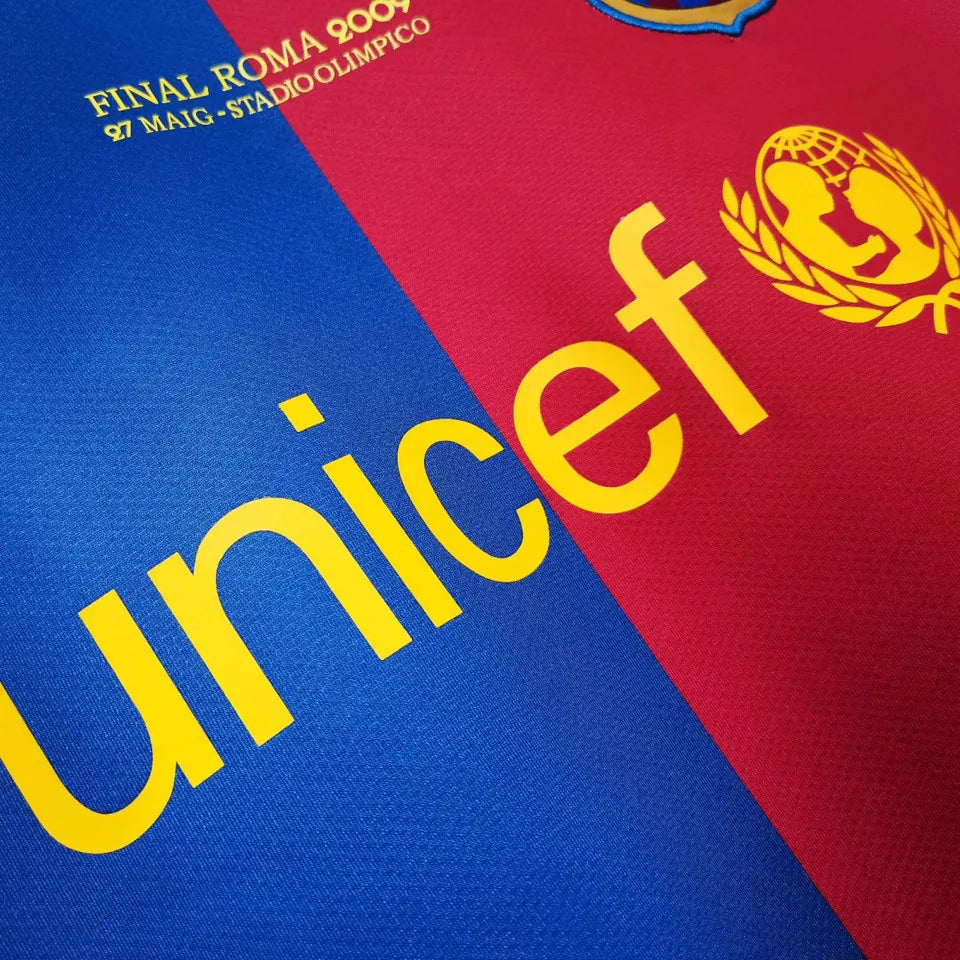 Barcelona 2008/09 Home UCL Final Retro Kit