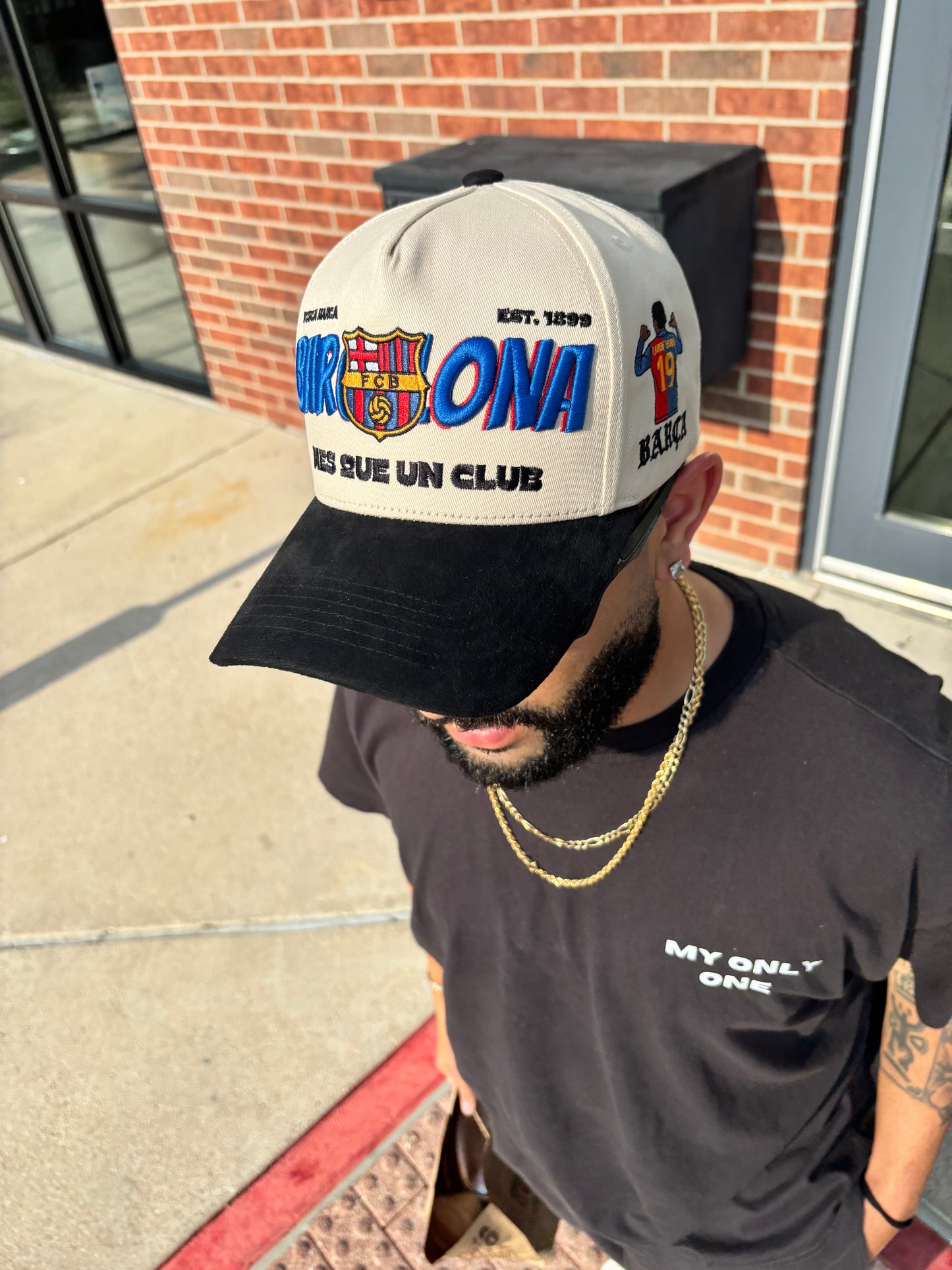 Barcelona Retro Creme Hat
