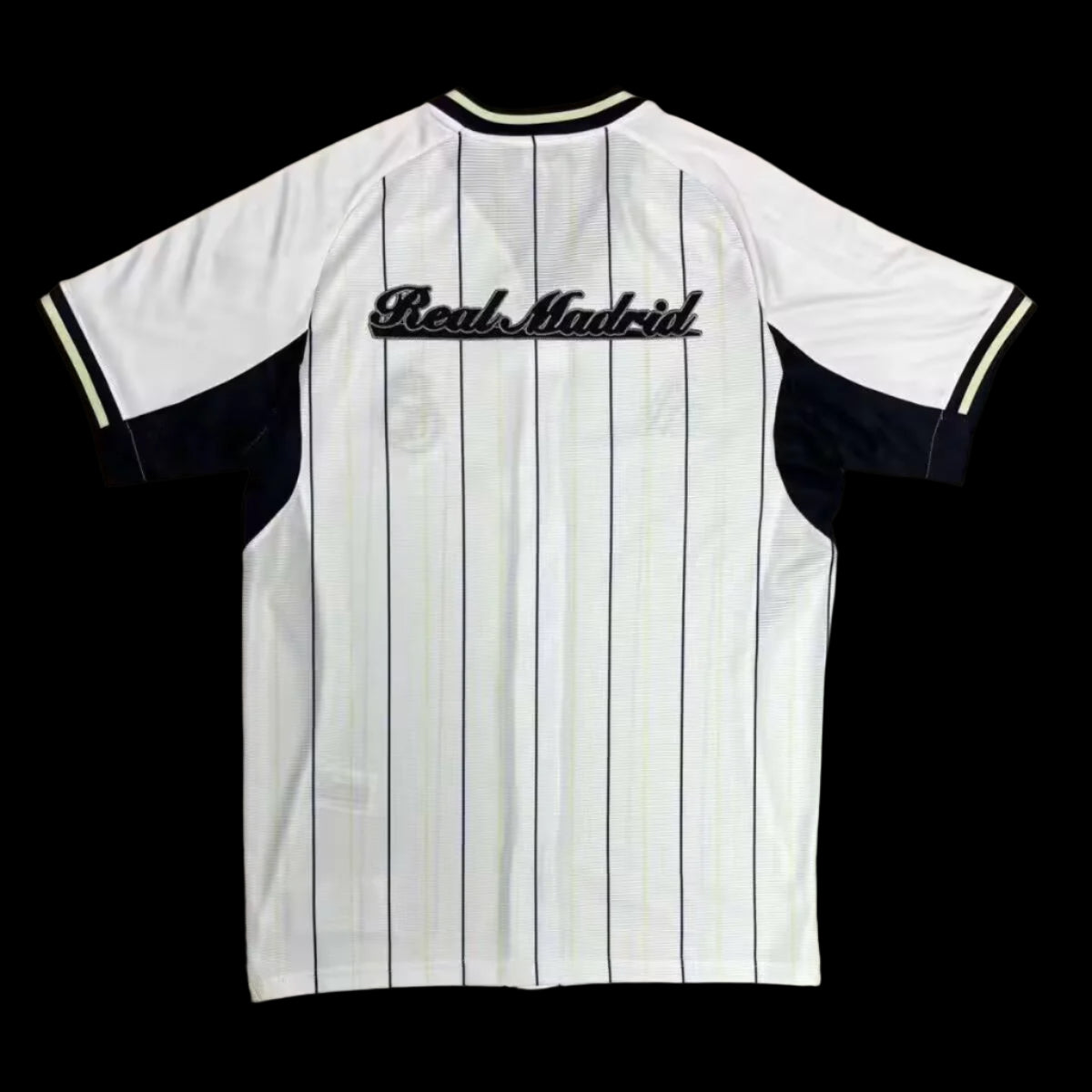 Real Madrid 2025/26 White Retro Style Baseball T