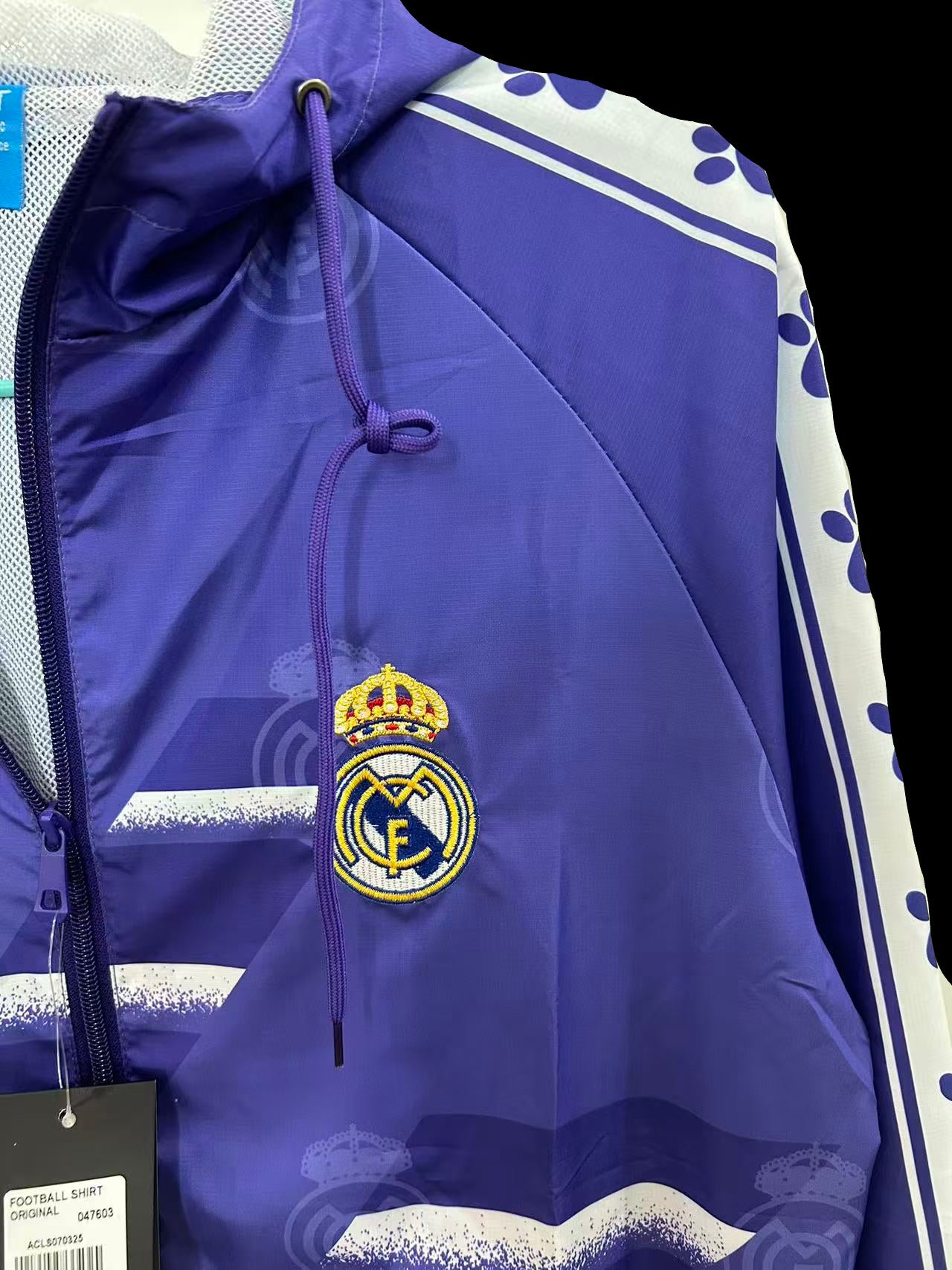 Real Madrid Vintage Purple Windbreaker