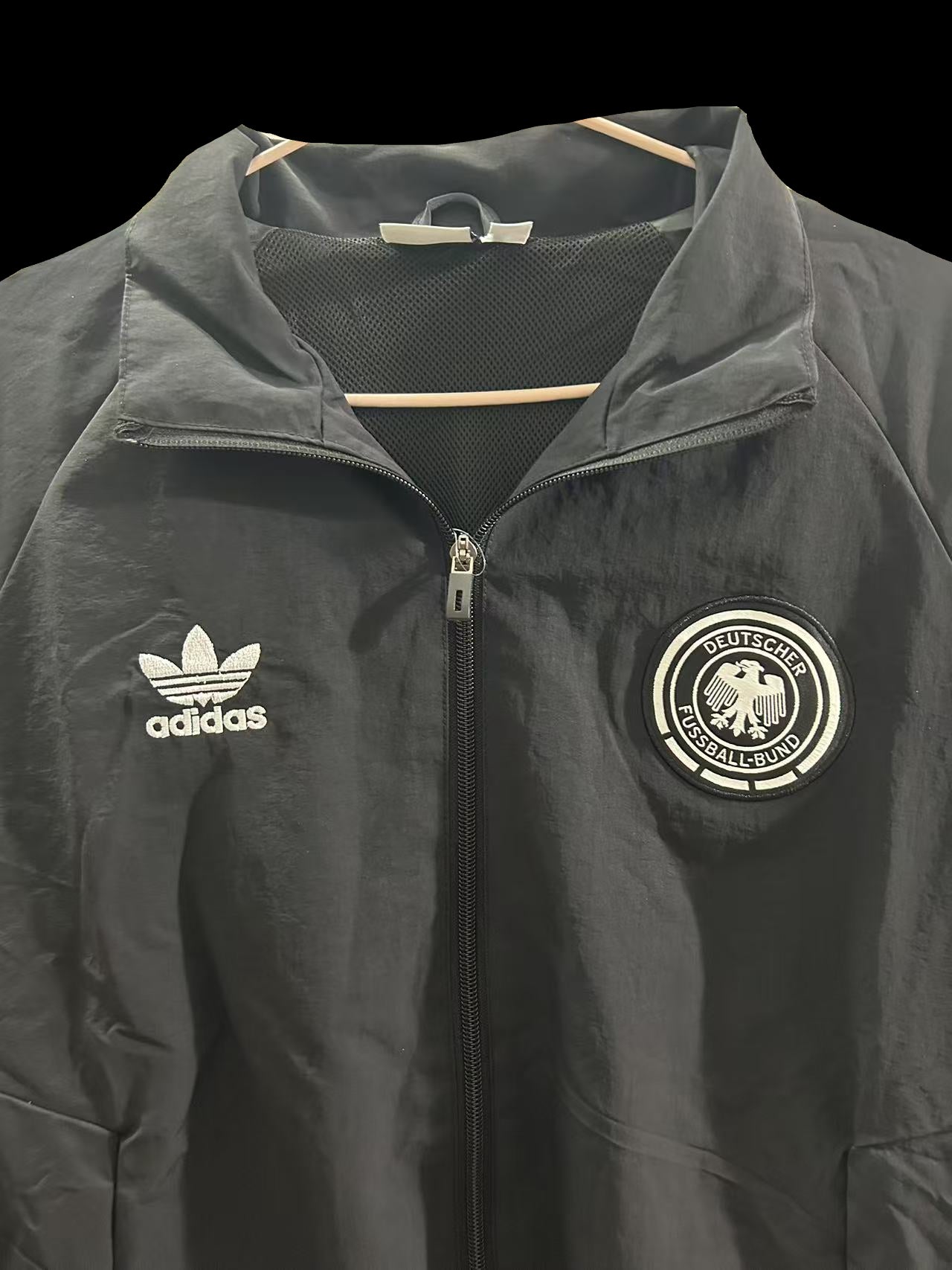 Germany Black Windbreaker
