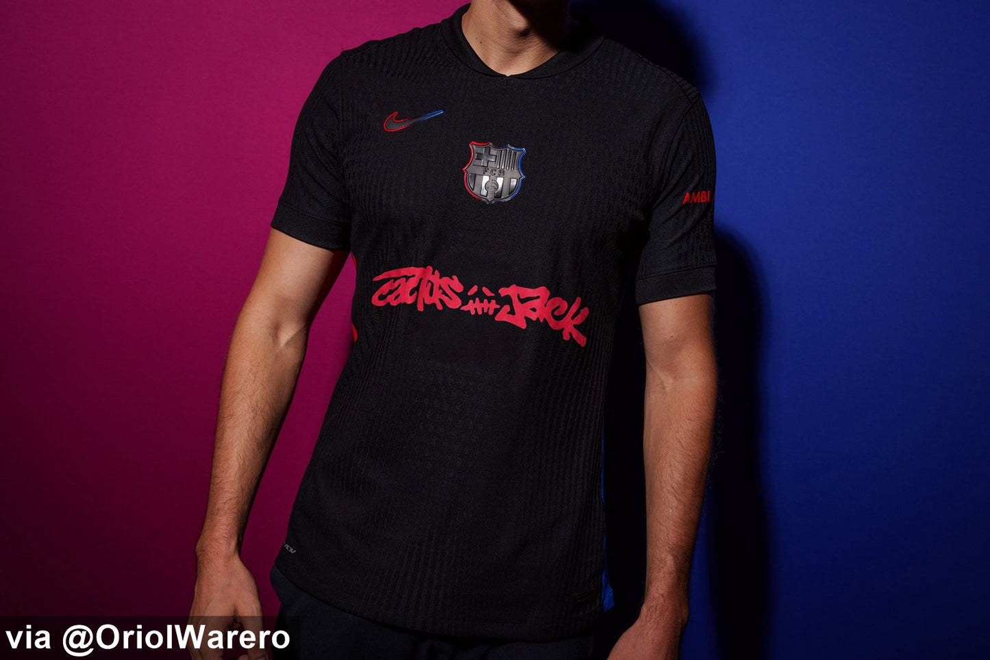 Barcelona 2024/2025 Away Red Travis Scott Collab