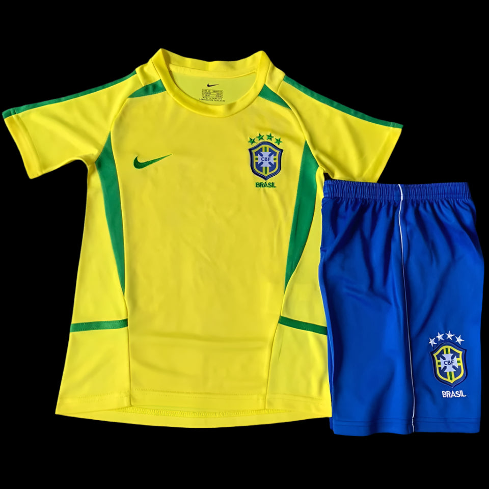 Brazil 2002 Home Yellow Retro (KIDS)