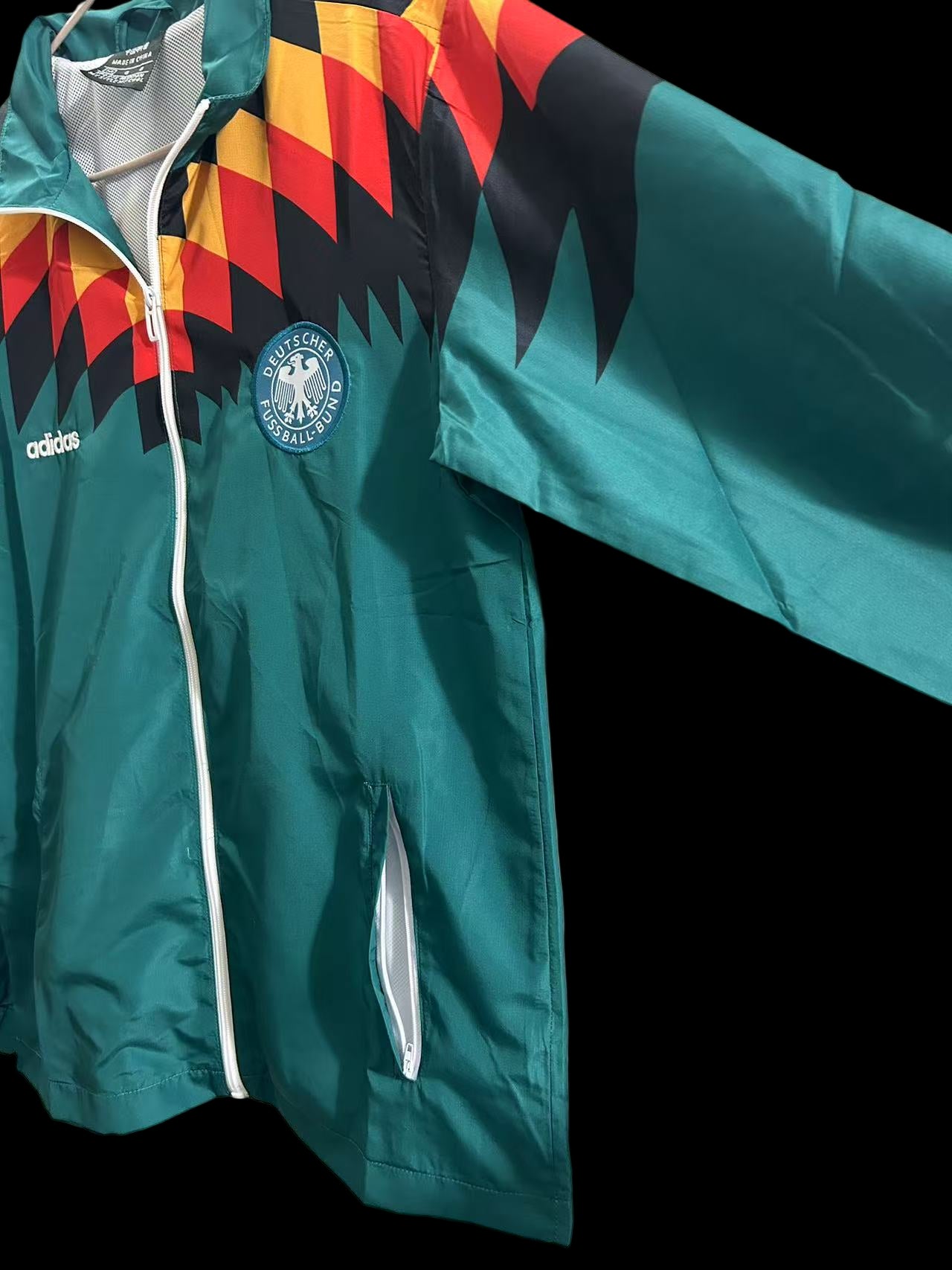 Germany Green retro Windbreaker