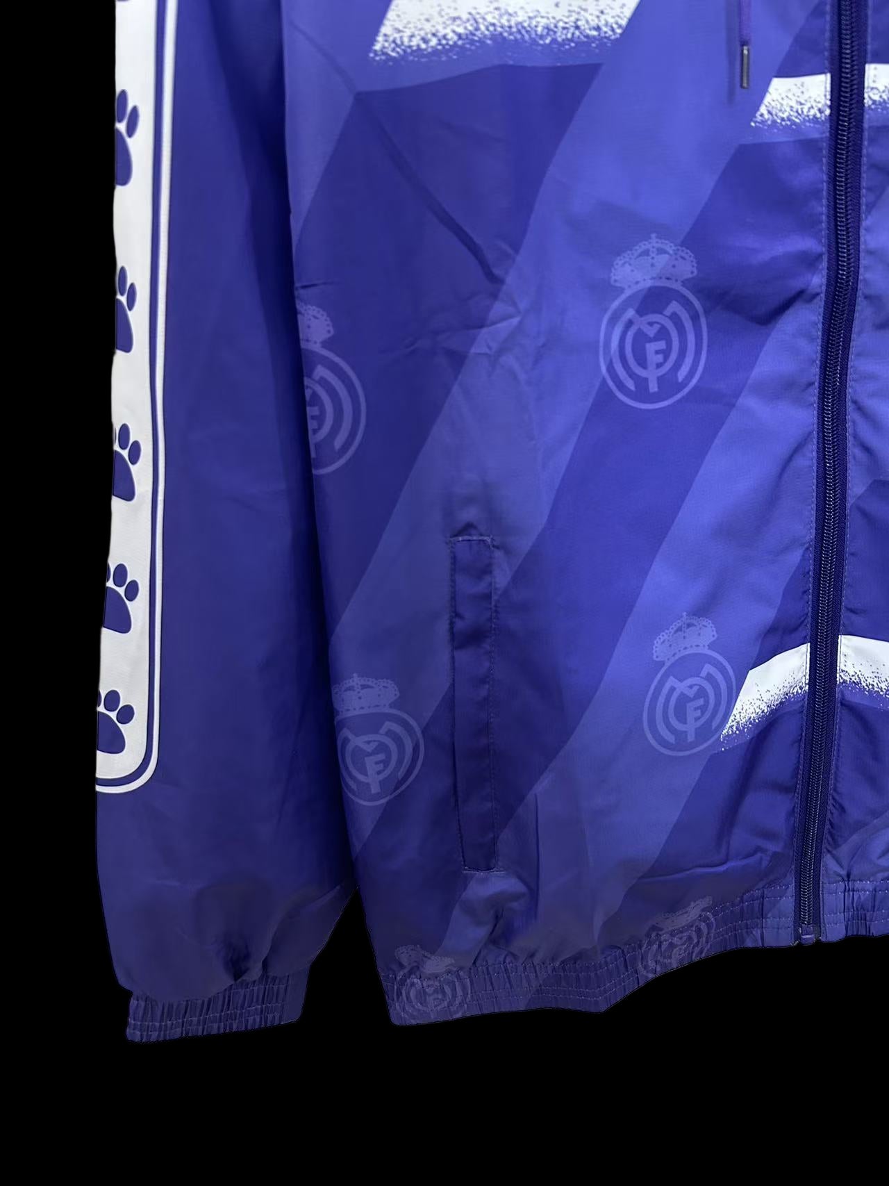 Real Madrid Vintage Purple Windbreaker