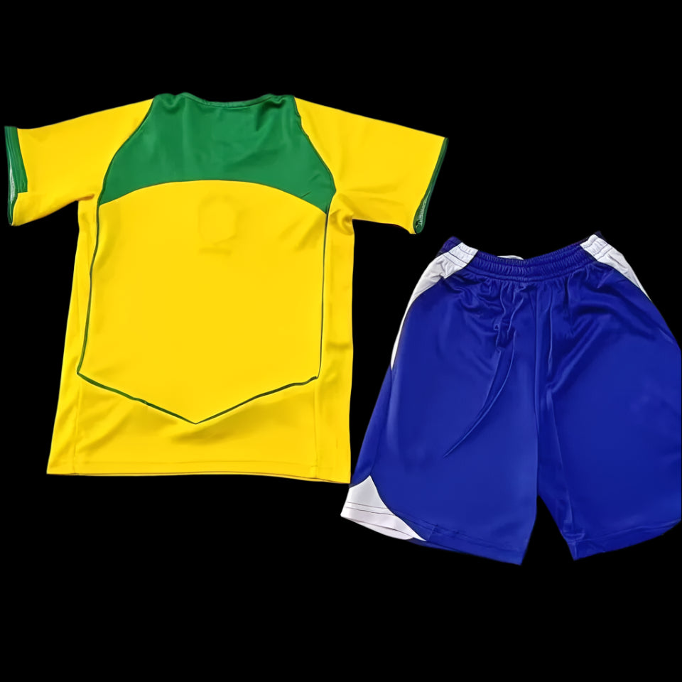 Brazil 2004 Home Yellow Retro (KIDS)