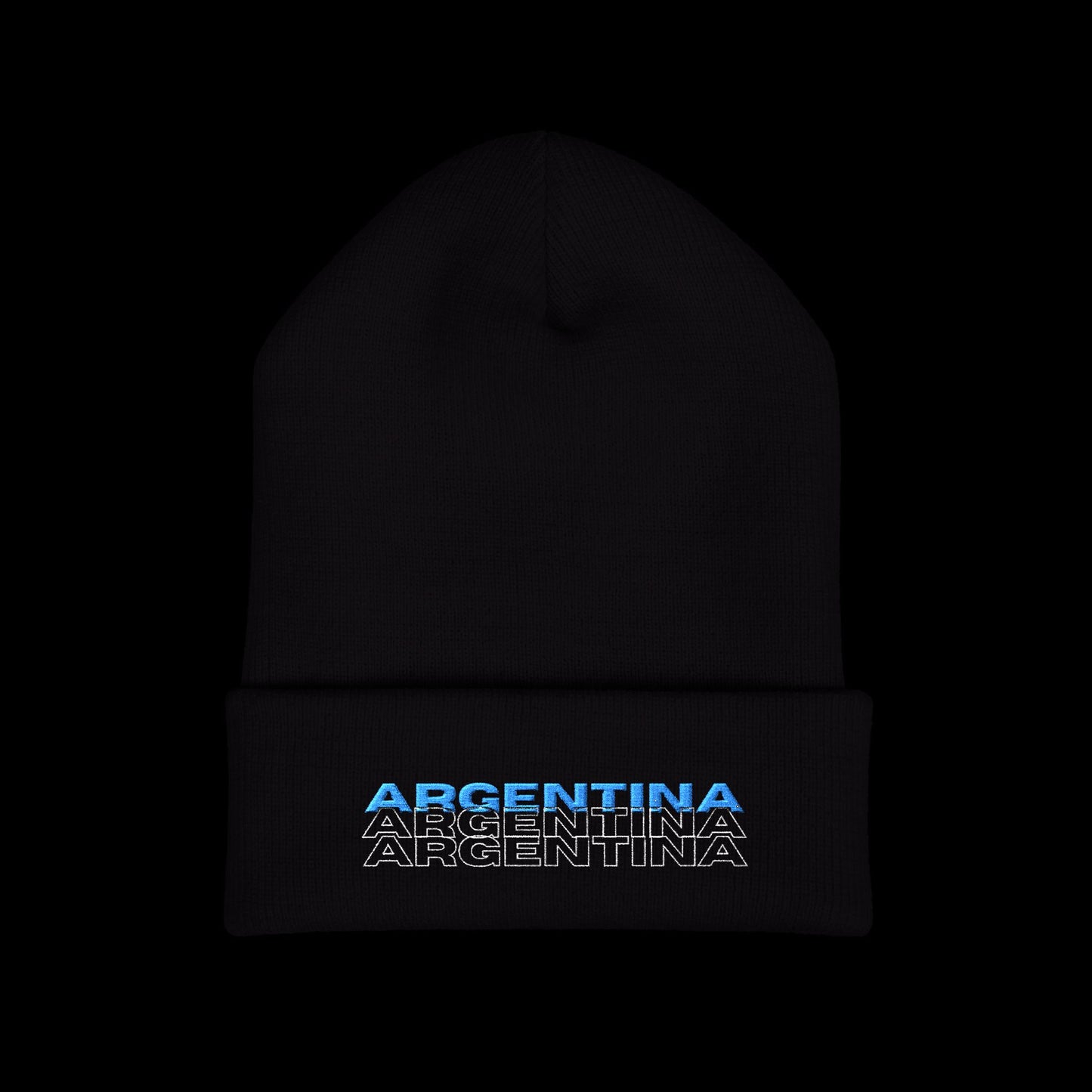 Argentina Embroidered Beanie