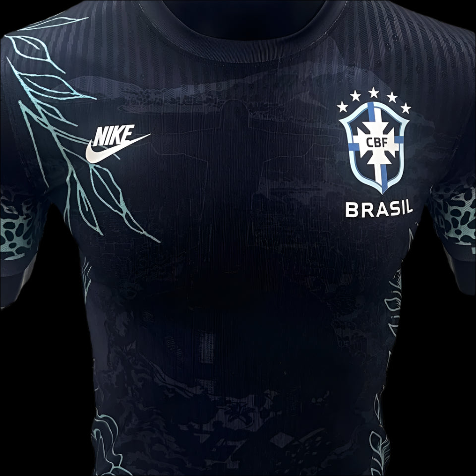 Brazil 2024/25 Special Edition Black Leopard Jersey