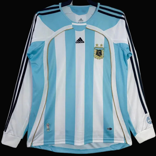 Argentina 2006 Home Retro Long Sleeve
