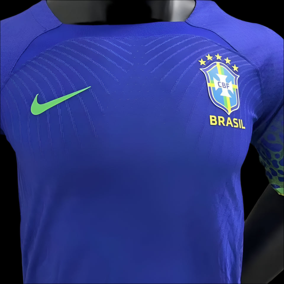 Brazil 2022/23 Away Blue Kit