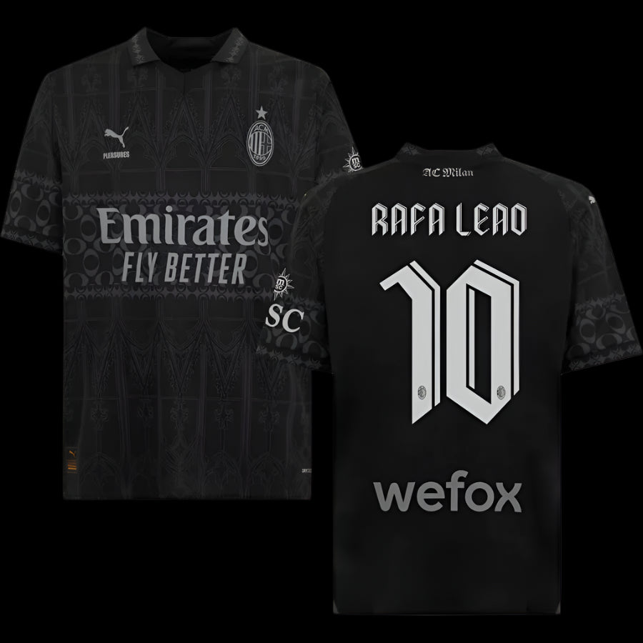 24/25 Rafael Leao AC Milan X Pleasures Collab Black