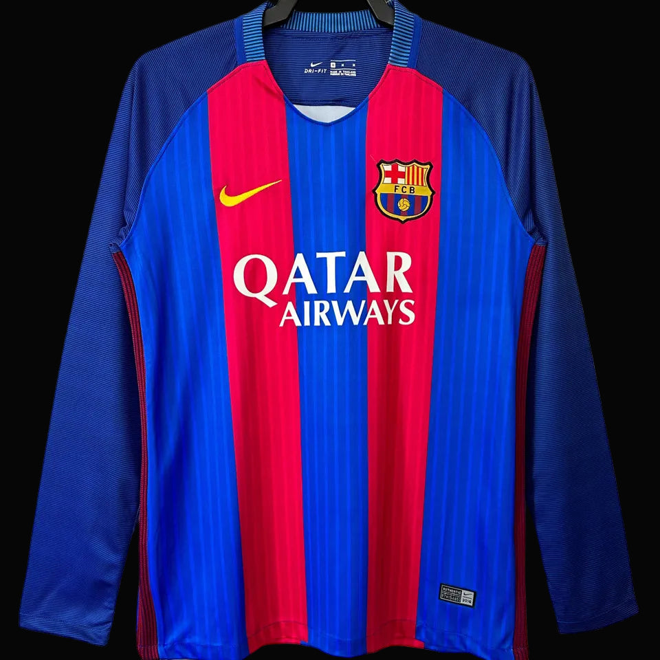 Barcelona 2016/17 Home Retro Long Sleeve