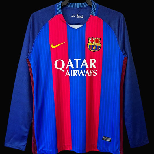 Barcelona 2016/17 Home Retro Long Sleeve