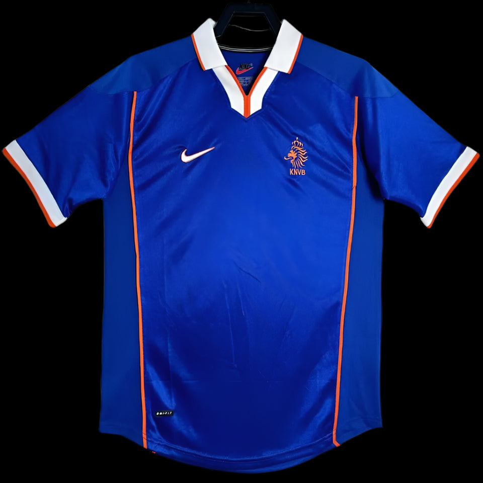 Netherlands 1998 Blue Away Jersey