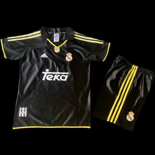 Real Madrid 1990/01 Black Away Retro (KIDS)