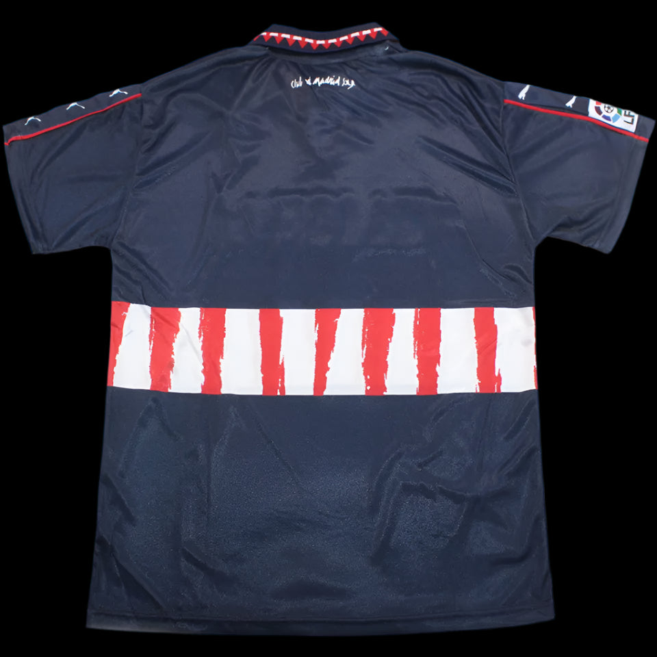 Atlético Madrid 1997/98 Away Black Retro Kit