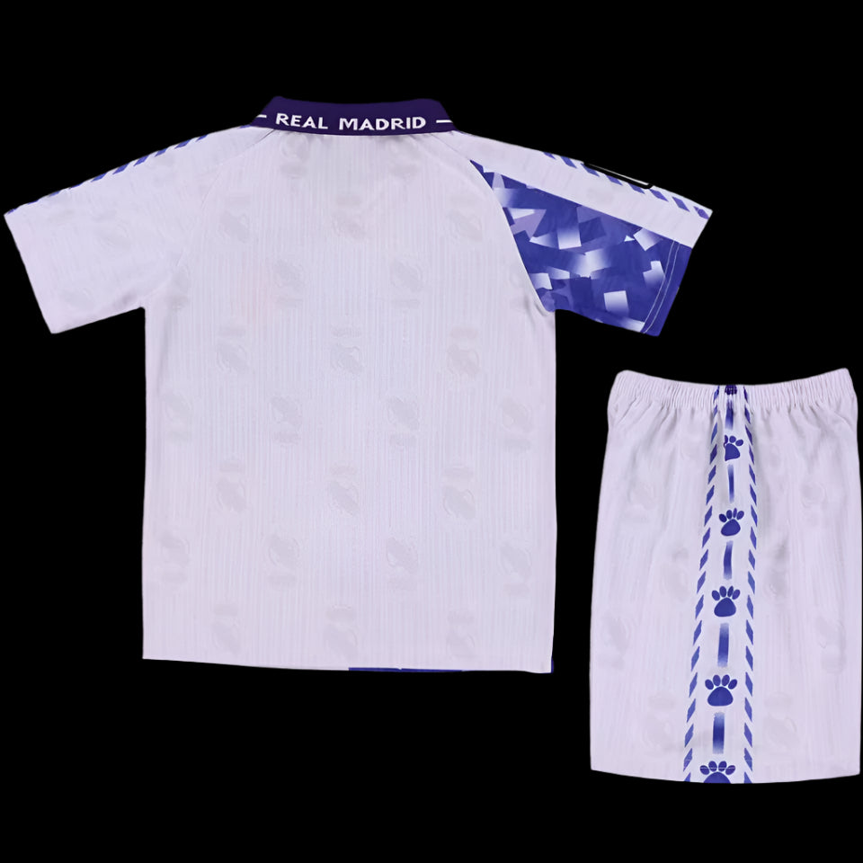 Real Madrid 1996/97 Home White Blue (KIDS)