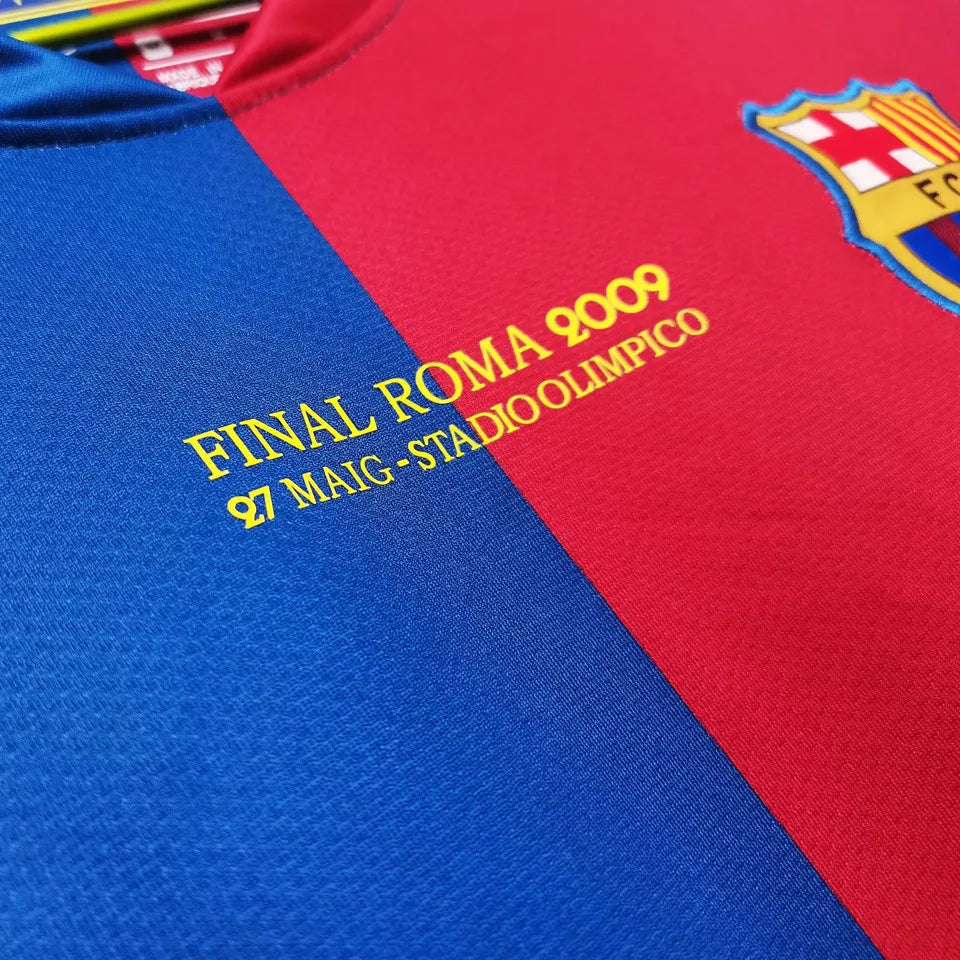 Barcelona 2008/09 Home UCL Final Retro Kit