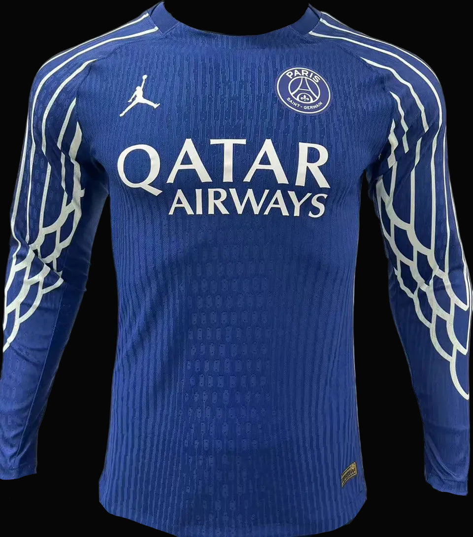 PSG 2024/25 Blue Fourth Jersey Longsleeve