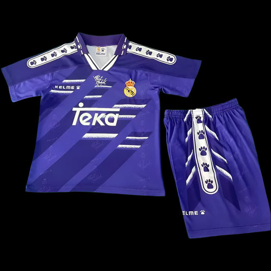 Real Madrid 1994/96 Away Blue Retro (KIDS)