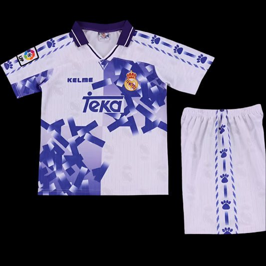 Real Madrid 1996/97 Home White Blue (KIDS)