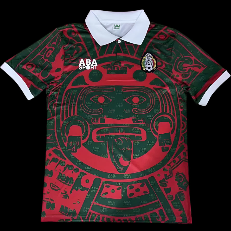 Mexico 1997 Black Red Jersey