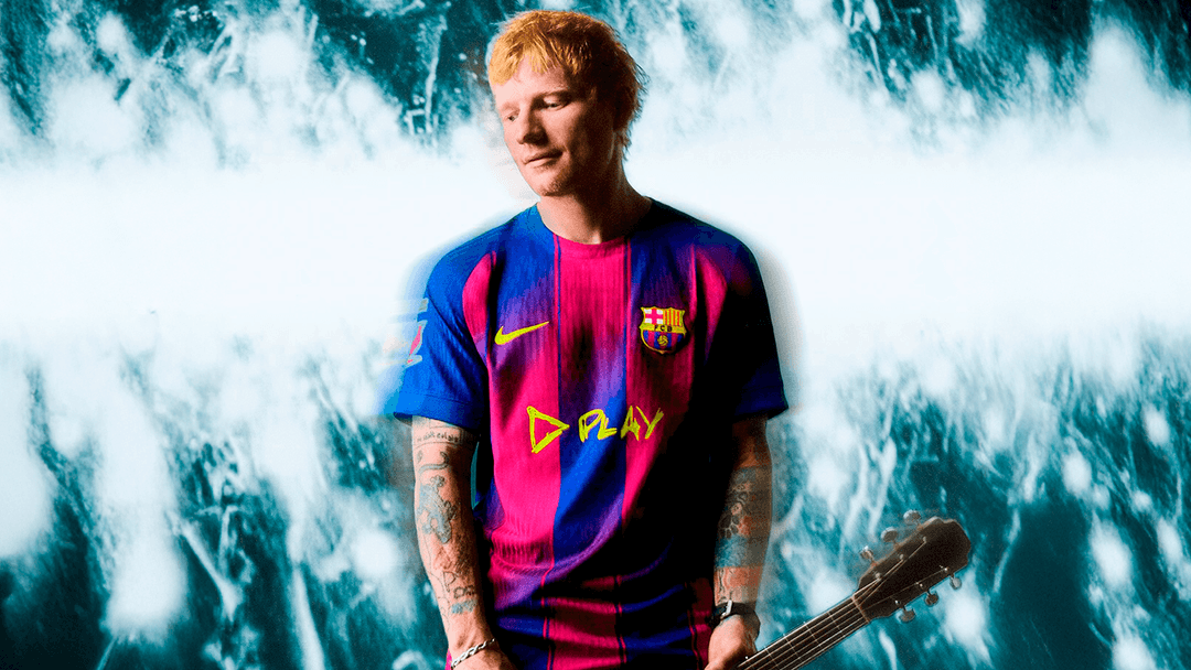 Barcelona 2025/2026 Home Ed Sheeran Play Collab