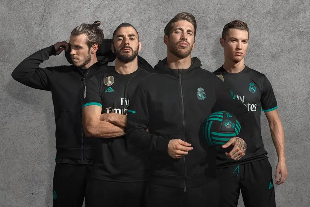 Real Madrid 2017/18 Black Retro Kit