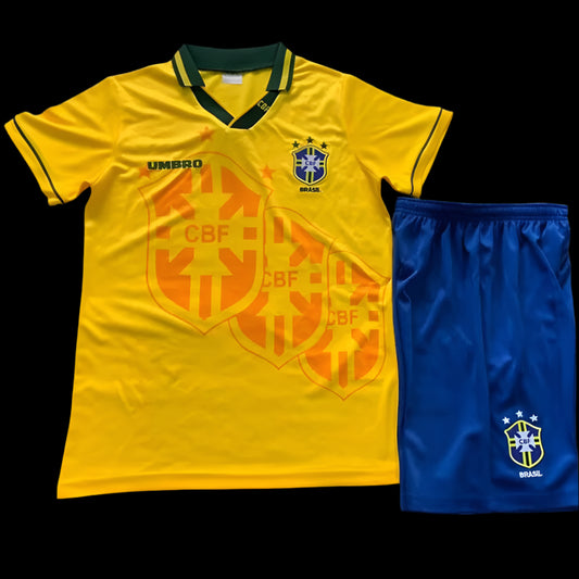 Brazil 1994 Home Yellow Retro (KIDS)