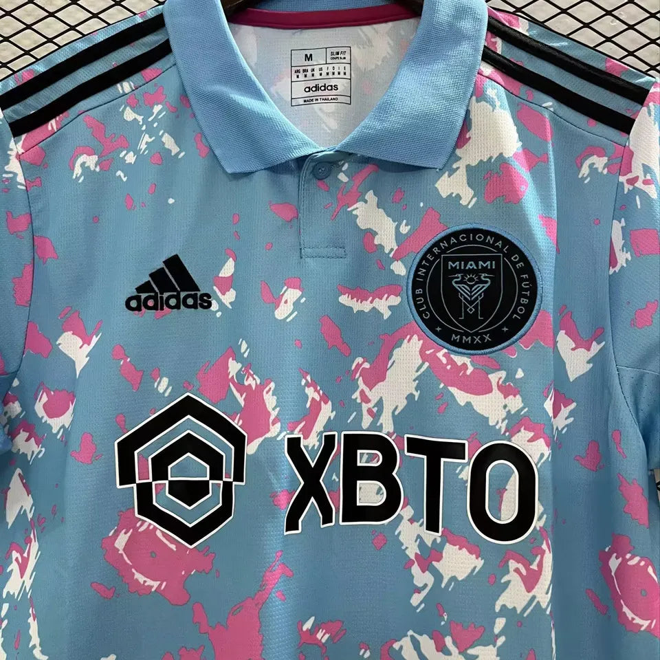 Inter Miami 2023 Blue Polo Retro Kit