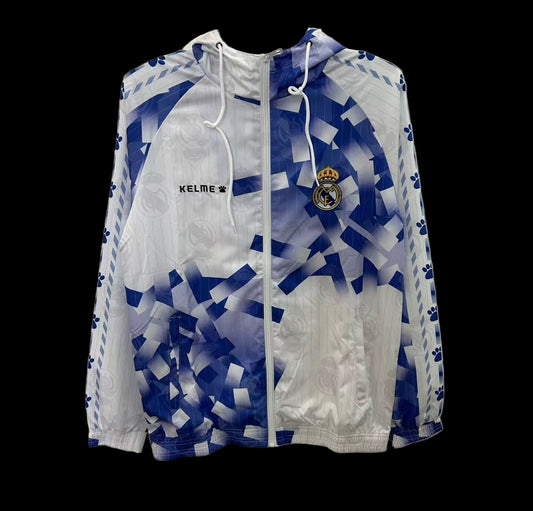 Real Madrid Vintage White Windbreaker