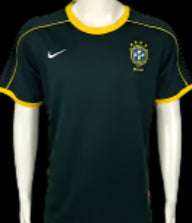 Brazil 1998 GK Dark Green Retro Kit