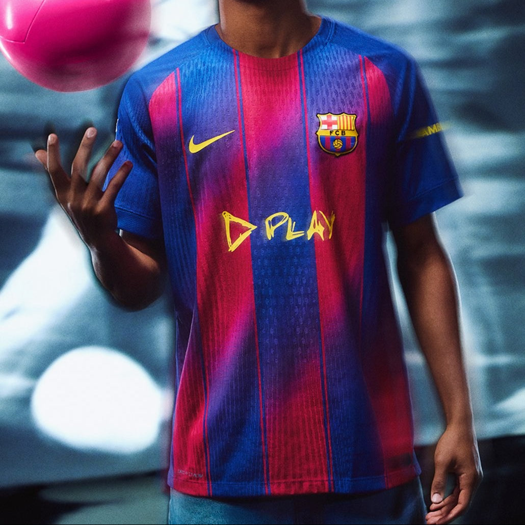 Barcelona 2025/2026 Home Ed Sheeran Play Collab