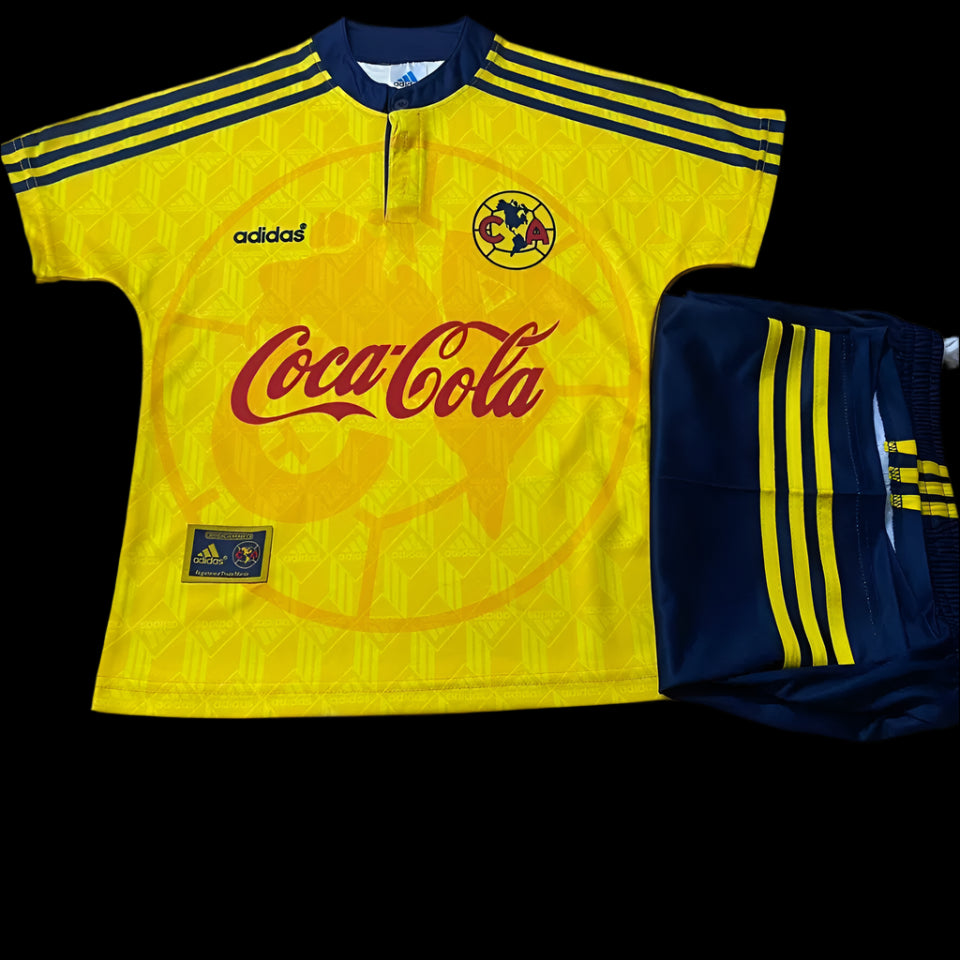 Club America 1998/99 Home Yellow Retro (KIDS)