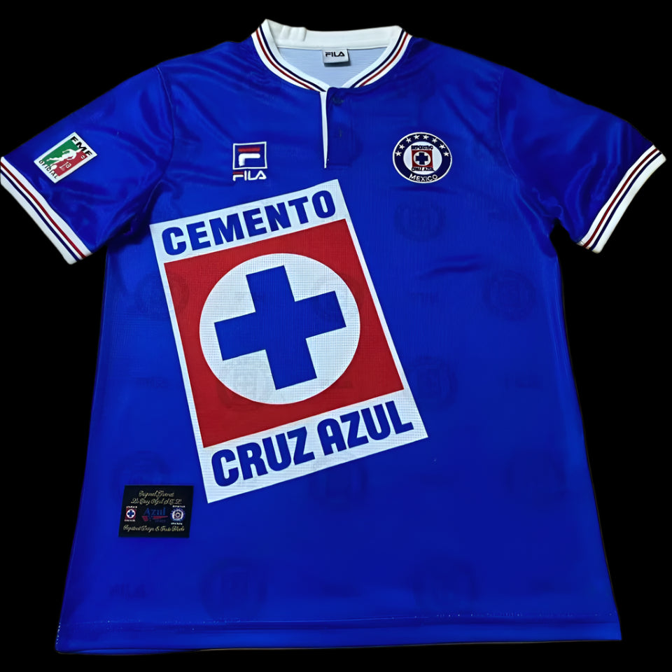 Cruz Azul 98/99 Blue Home Retro Jersey