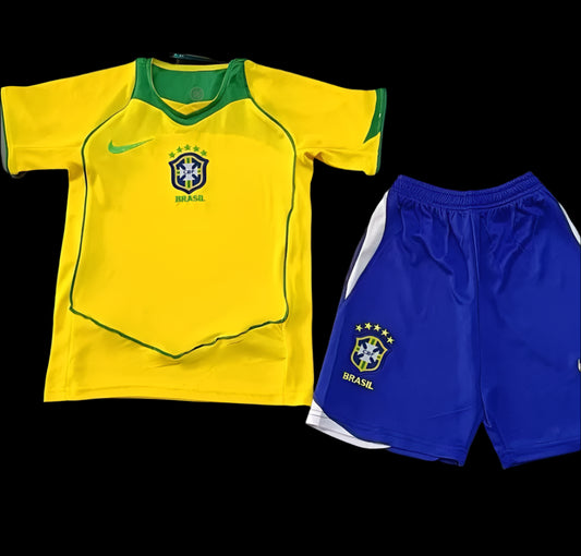 Brazil 2004 Home Yellow Retro (KIDS)
