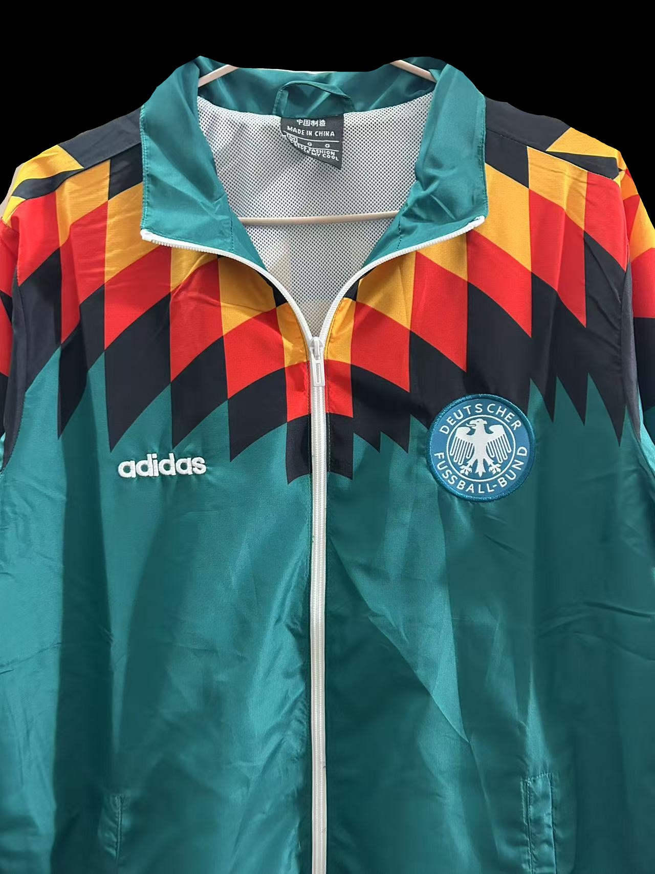 Germany Green retro Windbreaker
