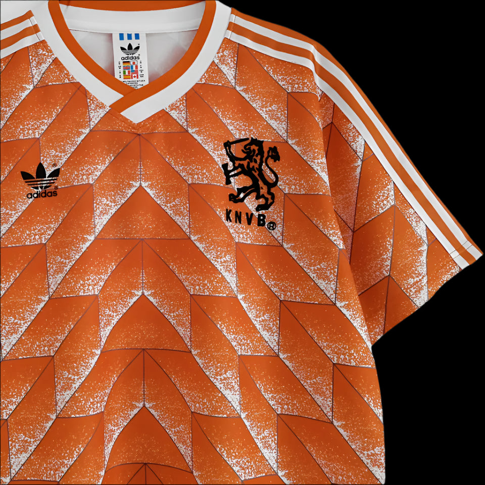 Netherlands 1988 Orange Home Retro Jersey