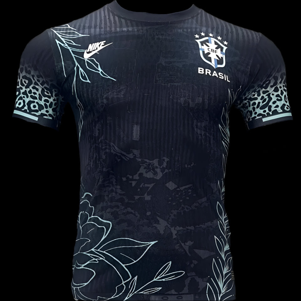 Brazil 2024/25 Special Edition Black Leopard Jersey