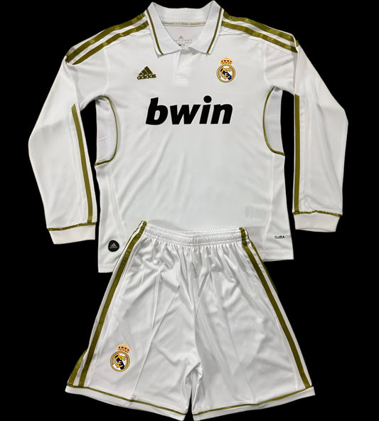 Real Madrid 11/12 Home Retro  Long Sleeve (KIDS)