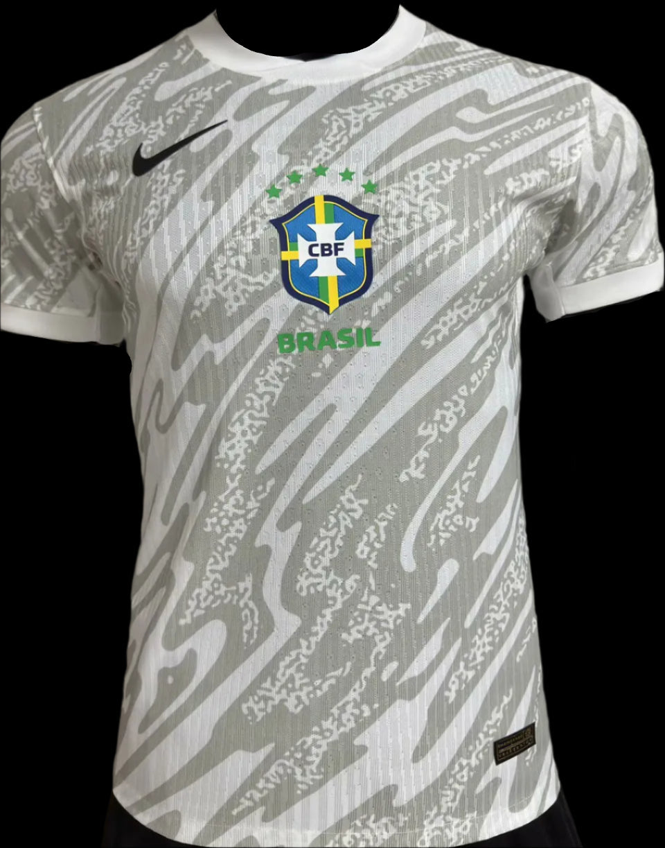 Brazil 24/25 White Goalkeeper Jersey